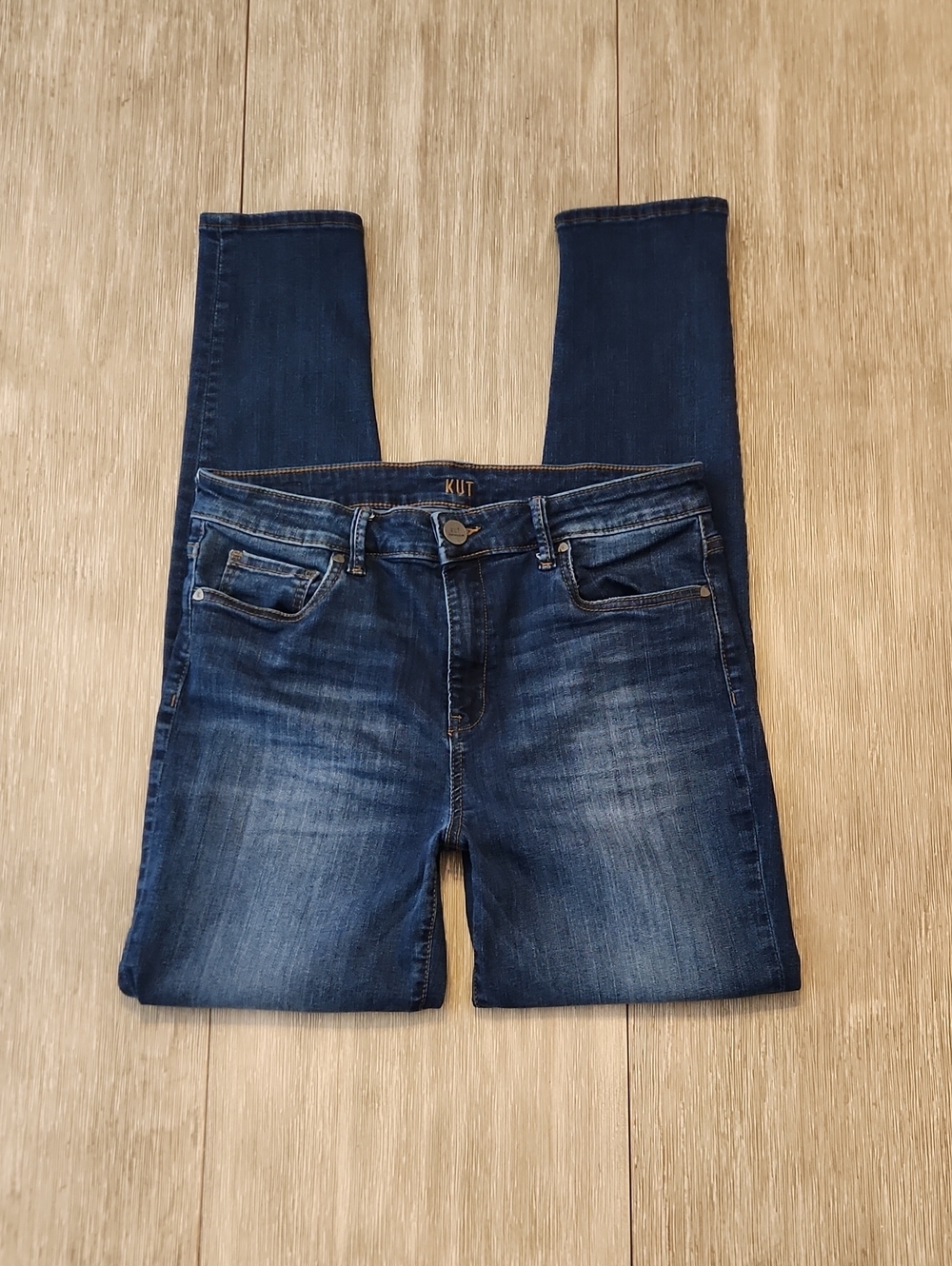 Kut from the Kloth Denim High-Rise Toothpick Skinny Jeans  (Size: 12L)